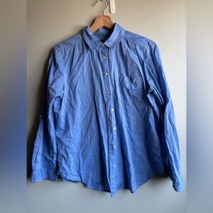 Ann Taylor Men's Light Blue Button-Down Shirt
